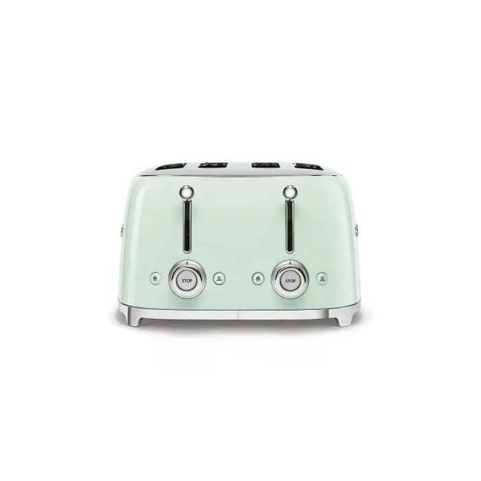 Toster na 4 kromki - 4 kieszenie Smeg Pastelowa zieleń (TSF03PGEU)