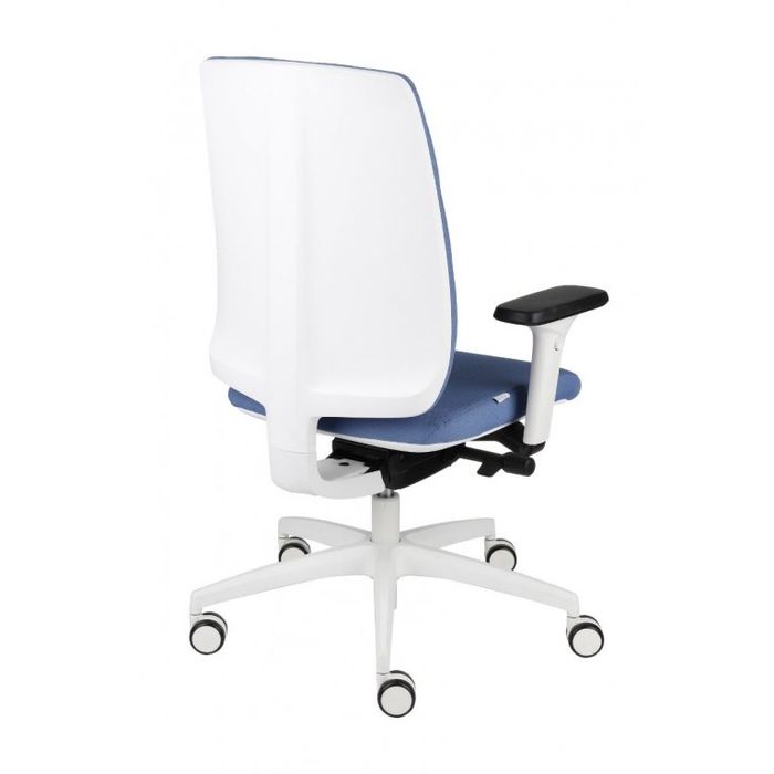 Fotel biurowy Grospol Valio WT chrome white tkanina Synergy - 12 kolorów