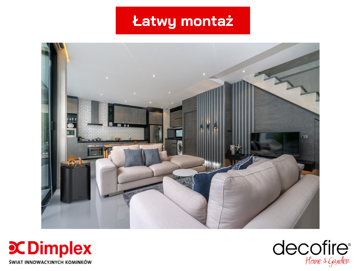 Dimplex kominek elektryczny Torn 64 – łatwy montaż