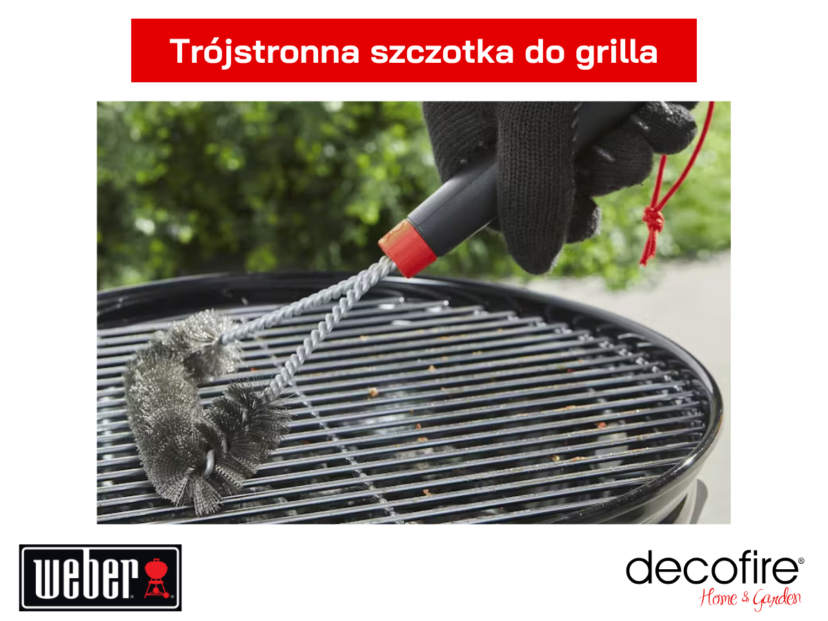 Trójstronna szczotka do grilla