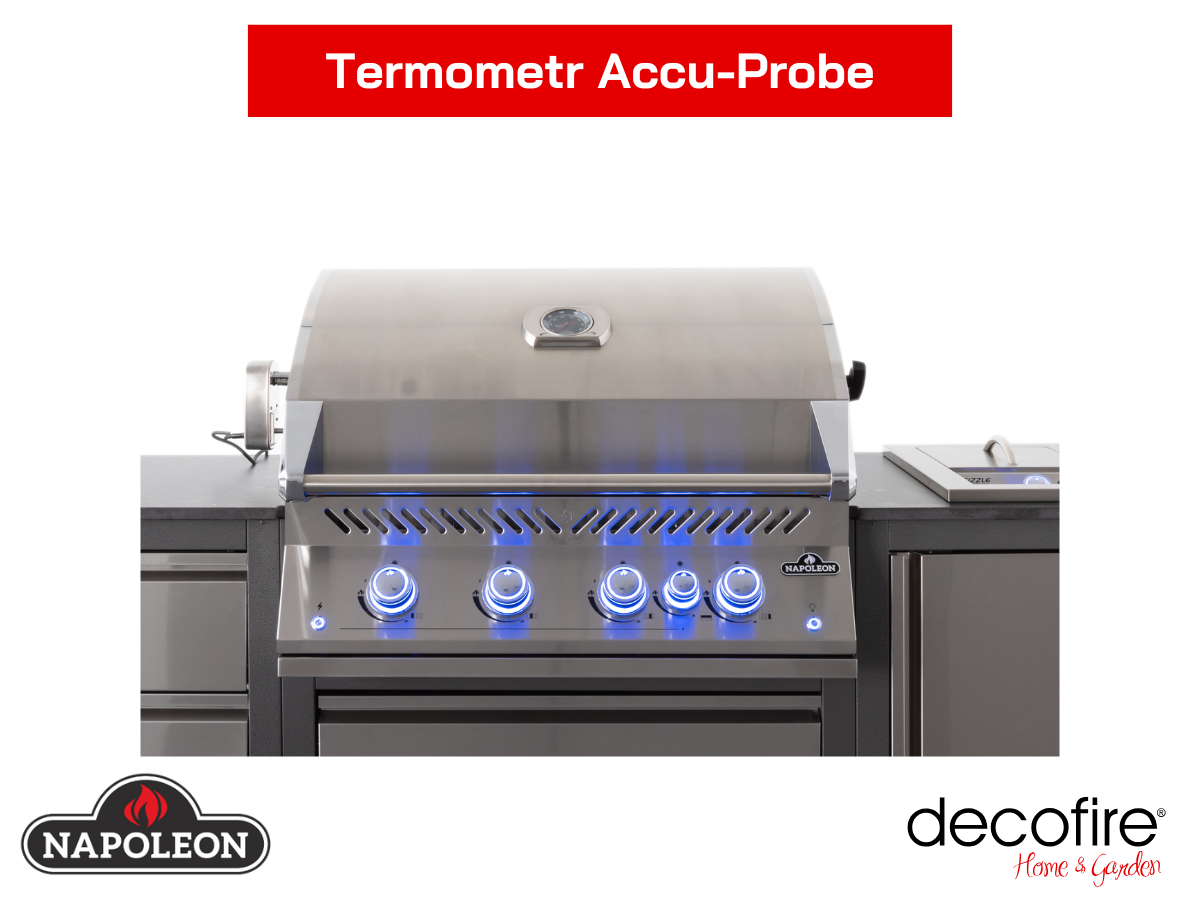 Kuchnia zewnętrzna grill gazowy Napoleon OASIS 105 – termometr Accu-Probe