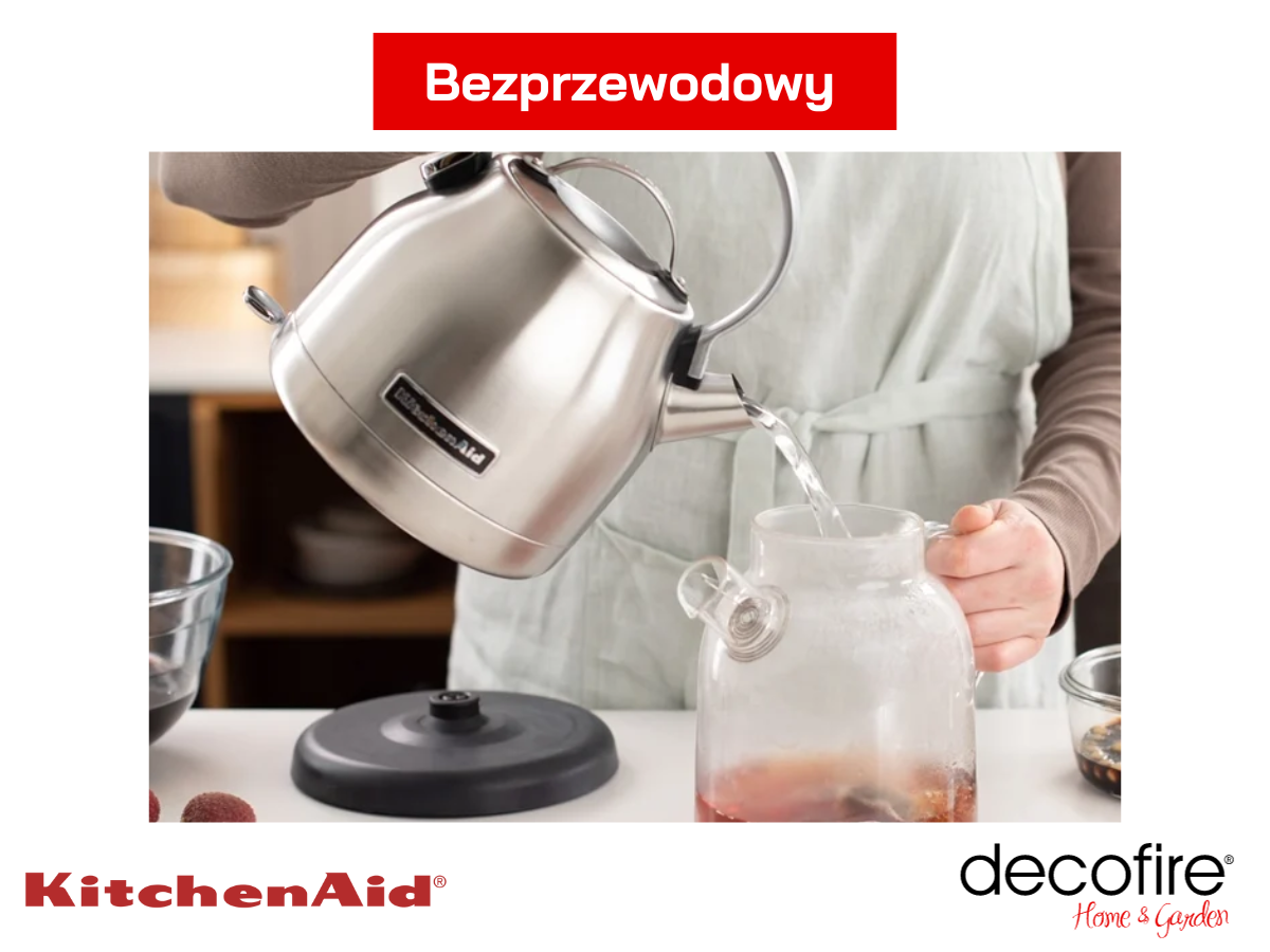 Bezprzewodowy Czajnik Stella 1,25 l Stainless Steel KitchenAid (5KEK1222ESX)