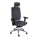 Fotel biurowy Grospol Valio BT HD black chrome tkanina Strong - 8 kolorów