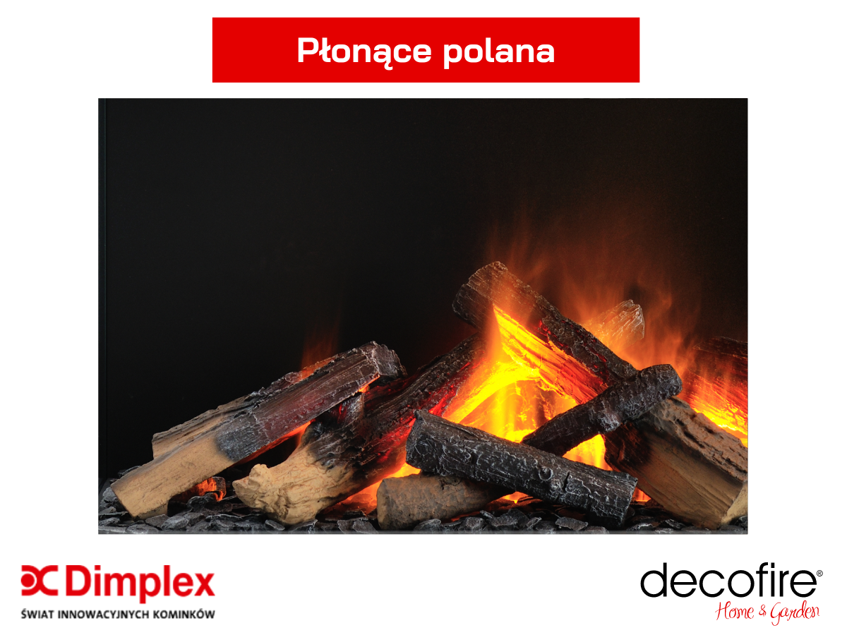Dimplex wkład kominkowy 3 Step – płonące polana