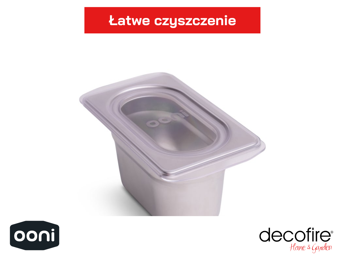 Mały pojemnik do stacji na dodatki do pizzy Ooni – łatwy do czyszczenia
