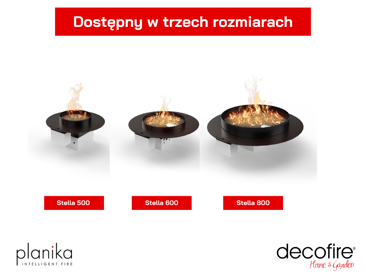Dostępny w trzech rozmiarach