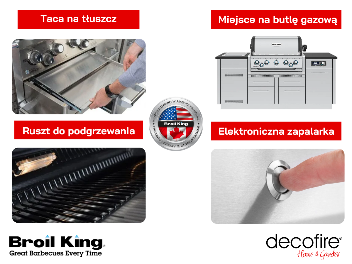 Dodatkowe cechy grilla gazowego Broil King Imperial QS 590I wyspa