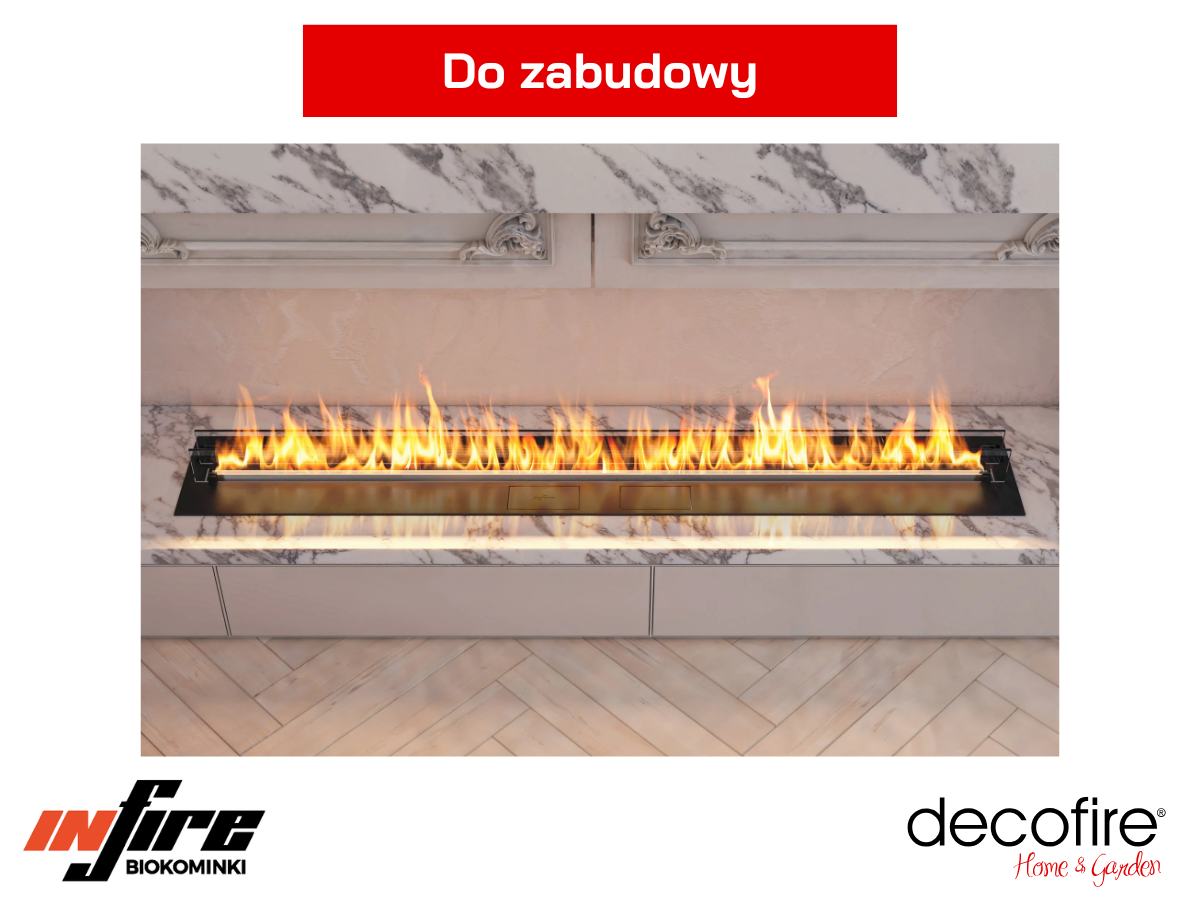 Biokominek do zabudowy Infire Etronic Burner 1700 – idealny do zabudowy