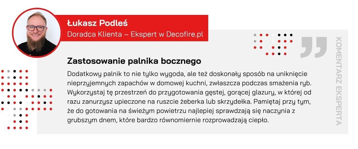 Zastosowanie palnika bocznego - rada eksperta Decofire