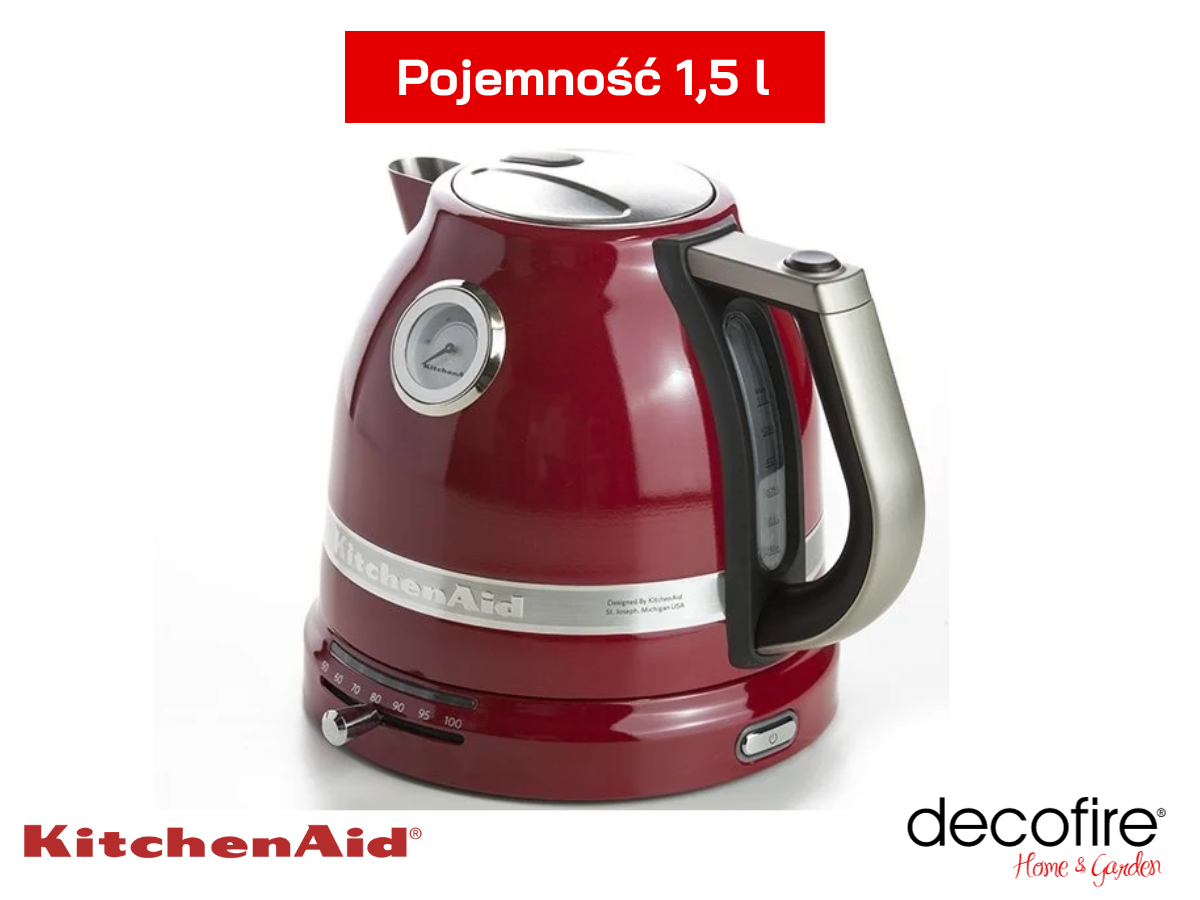 Pojemność 1,5 l w czajniku Artisan 1,5 l KitchenAid