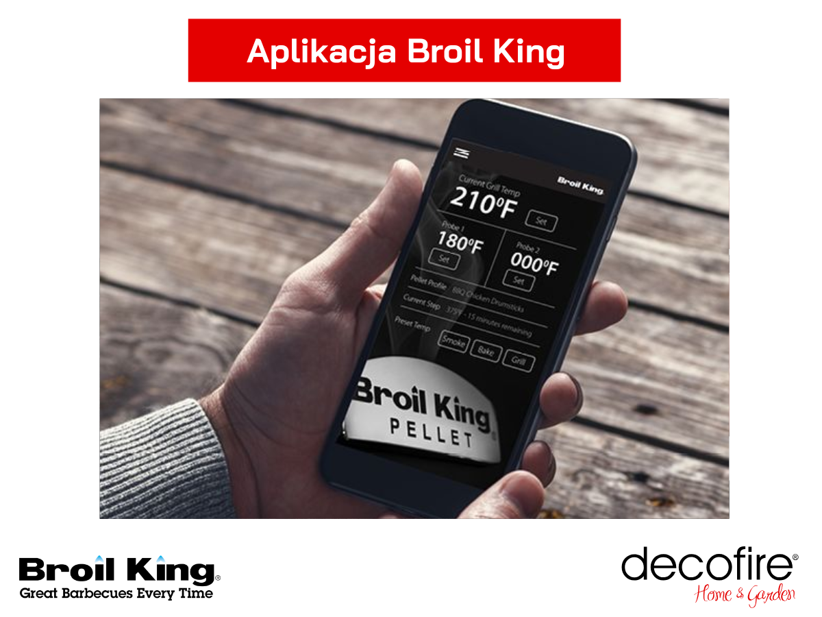 Aplikacja Broil King w grillu Crown Pellet 400
