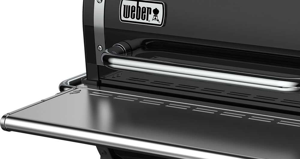 Składana przednia półka ze stali nierdzewnej - pasuje do grilli SmokeFire EX4 Weber (7002)