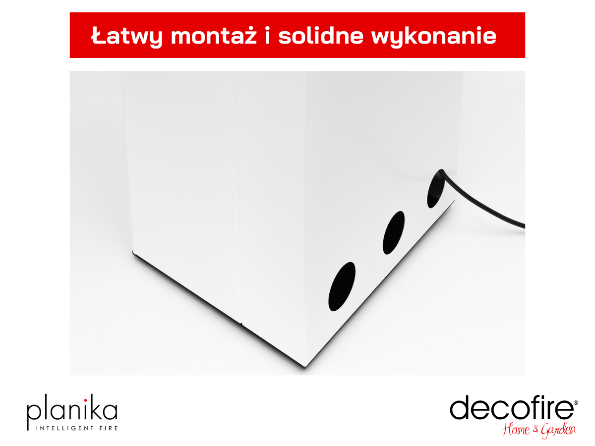 Łatwy montaż i solidne wykonanie biokominka Arcticon