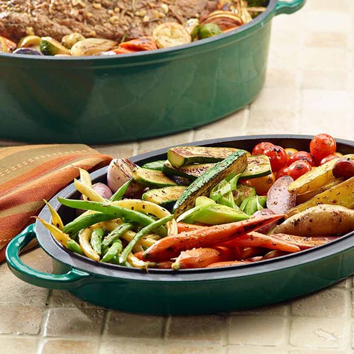 Garnek żeliwny emaliowany, owalny Big Green Egg (117670)