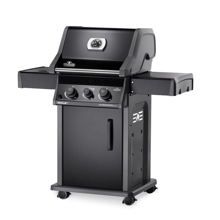 Grill gazowy Napoleon Rogue 365 SB z palnikiem bocznym, black 