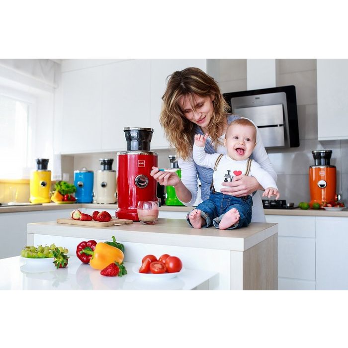 NOVIS - Wyciskarka do soku Vita Juicer - chrome EXCLUSIVE LINE 2015+ zestaw szklanek o wartości 569 zł za 1 zł