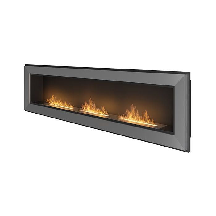 Biokominek wiszący Simple Fire FRAME 1800 INOX 1800x490 mm