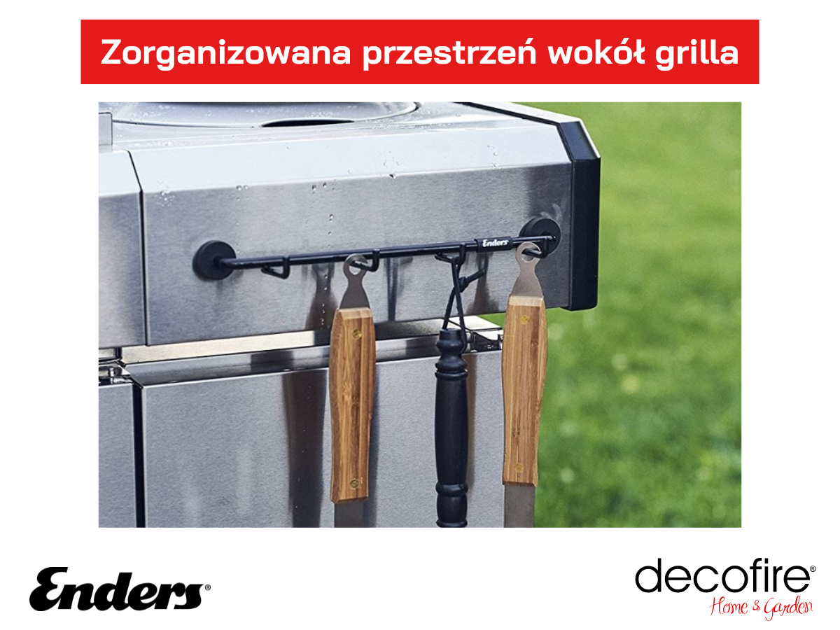 Zorganizowana przestrzeń wokół grilla
