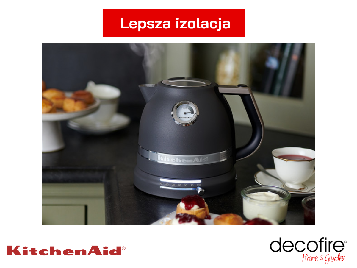 Lepsza izolacja czajnika Artisan 1,5 l Imperial Grey KitchenAid