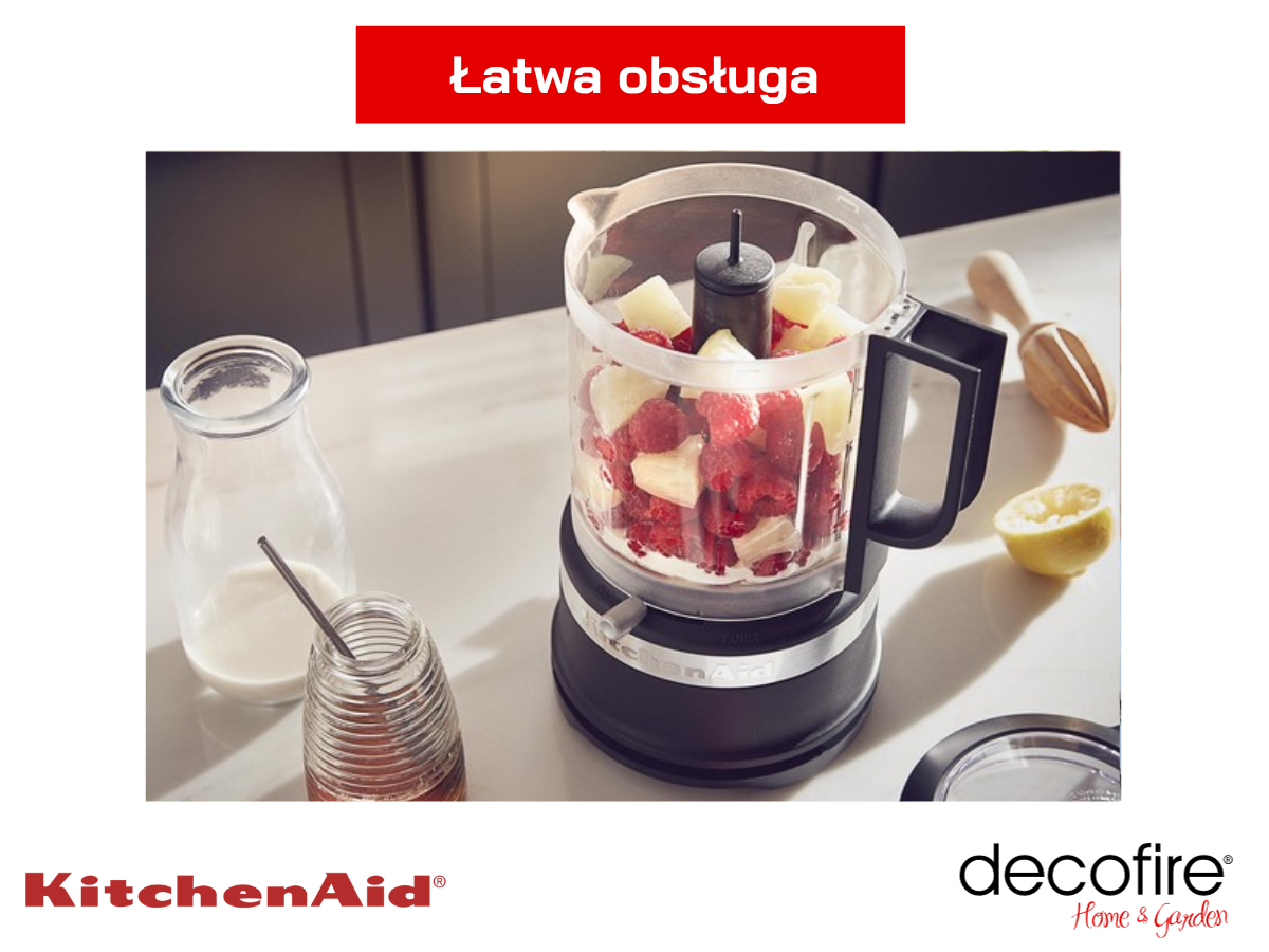 Łatwa obsługa malaksera MINI 1,1 l Matte Black KitchenAid