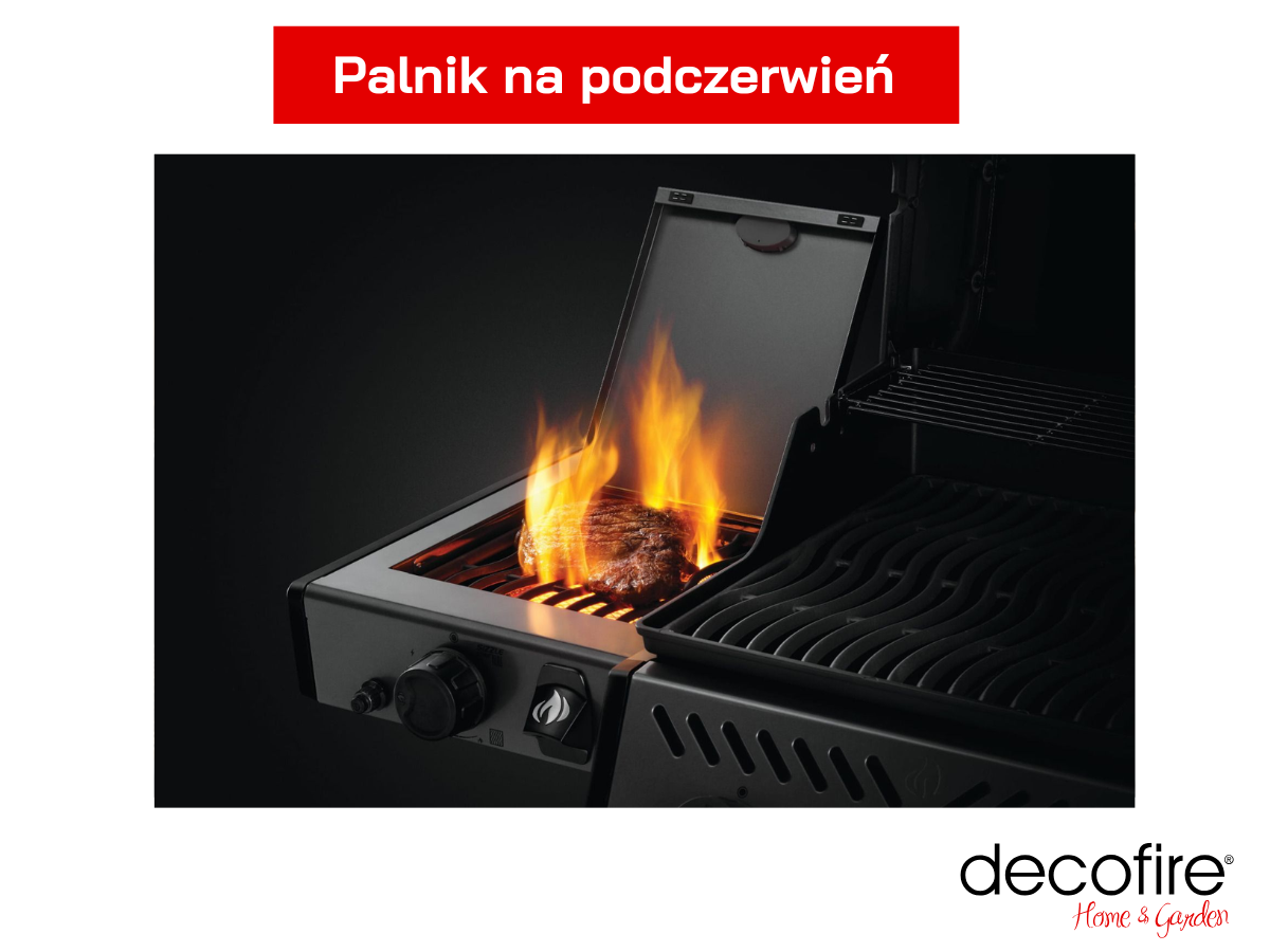 Palnik na podczerwień w grillu gazowym