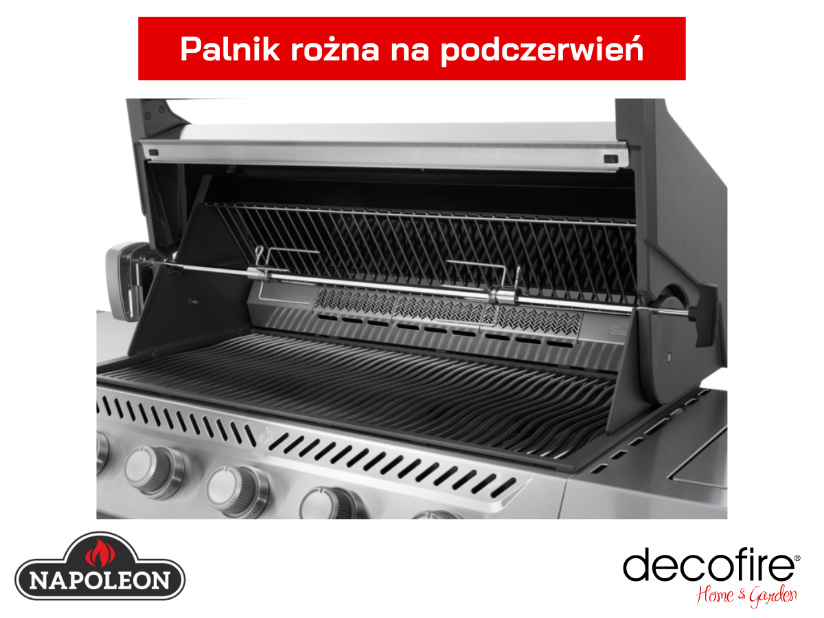 Palnik rożna na podczerwień