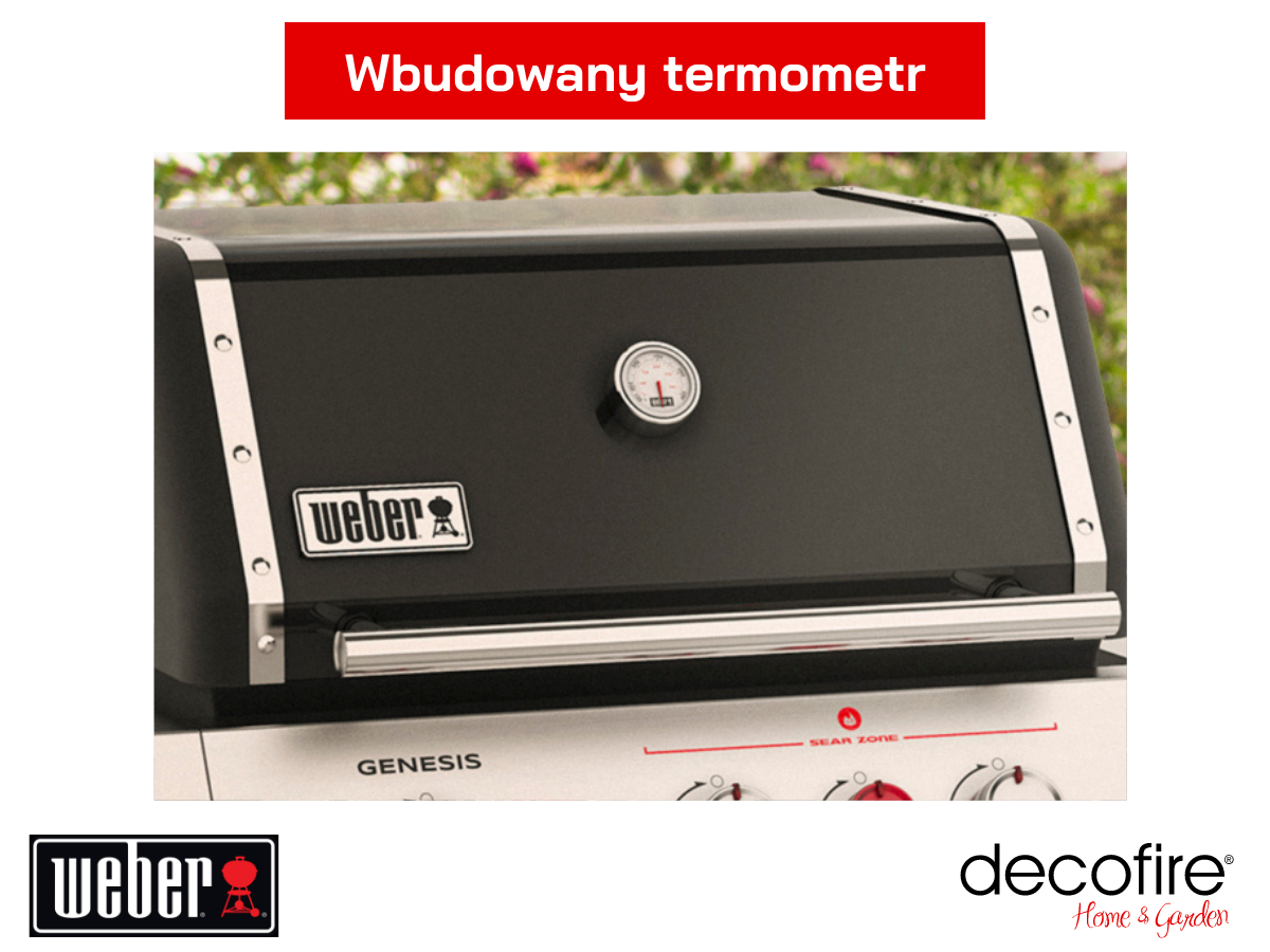 Grill gazowy Weber Genesis E-335 z termometrem w pokrywie
