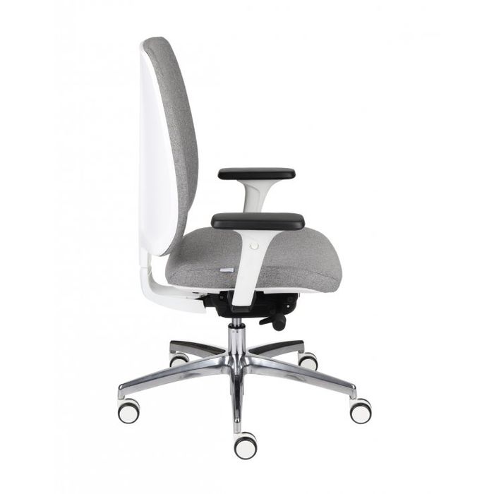 Fotel biurowy Grospol Valio WT chrome white tkanina Strong - 8 kolorów