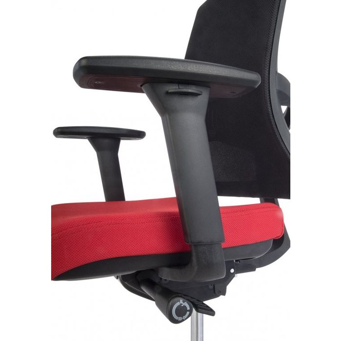 Fotel biurowy Grospol Level BS HD BLACK tkanina Strong - 8 kolorów