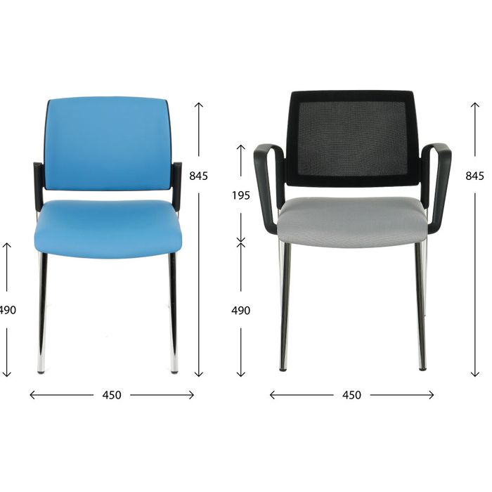 Krzesło Grospol Set tkanina Hygge - 8 kolorów