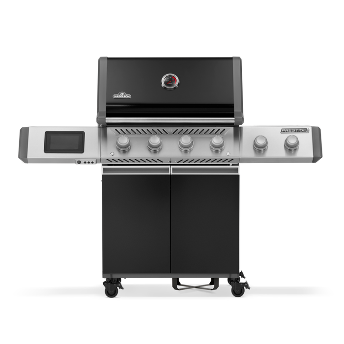 Grill gazowy Napoleon Prestige PRO 500 z palnikiem rożna i palnikiem bocznym Sizzle Zone, Czarny, WiFi (PRO500VXRSIBPK-PL)