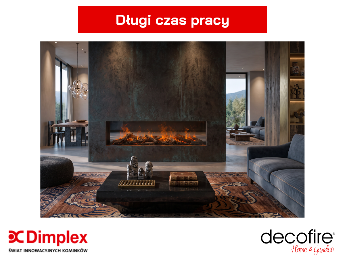 Dimplex kaseta kominkowa Triton 1500 – niezawodna praca przez wiele godzin