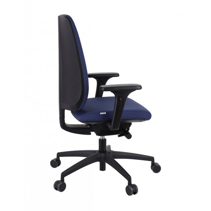 Fotel biurowy Grospol Valio BT black chrome tkanina Bondai - 8 kolorów