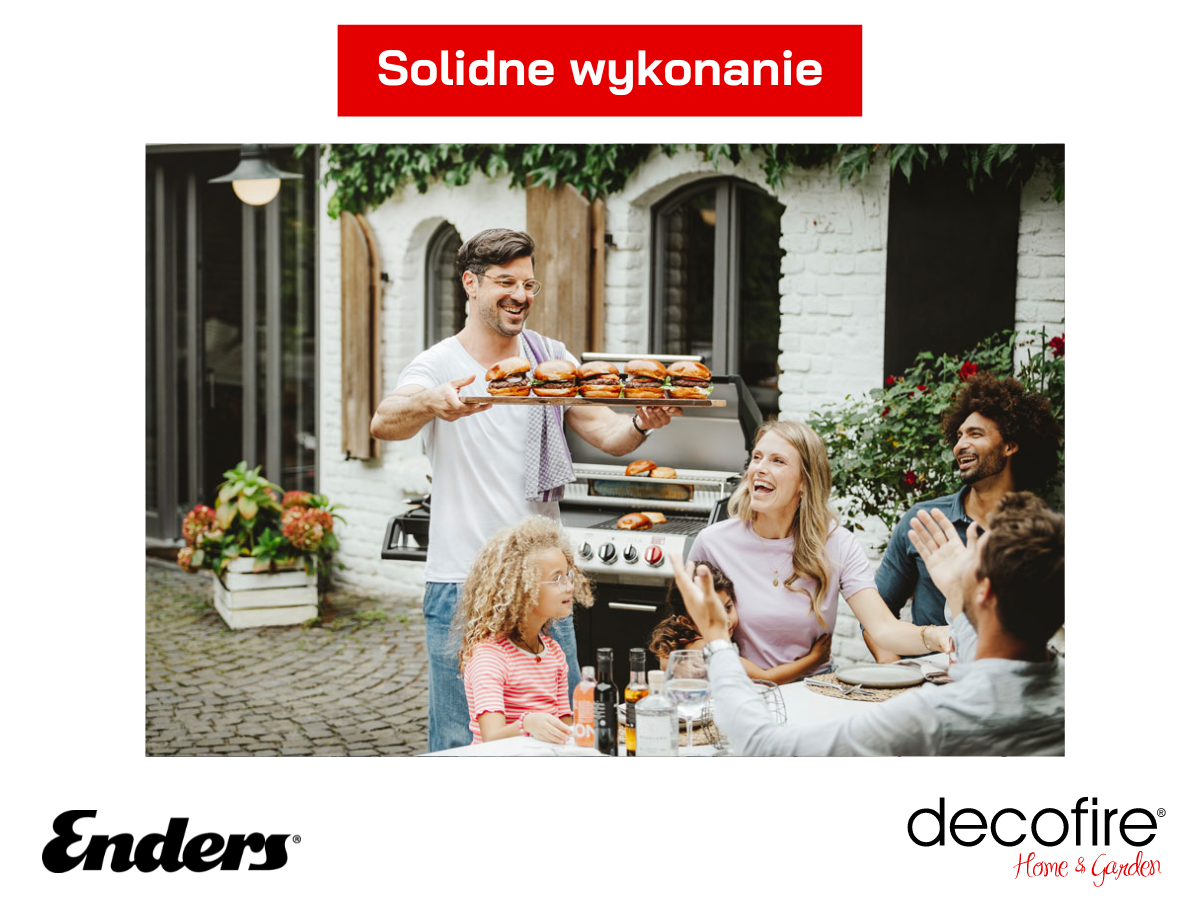 Grill gazowy Enders Monroe Black PRO 4 IK Turbo - wykonanie