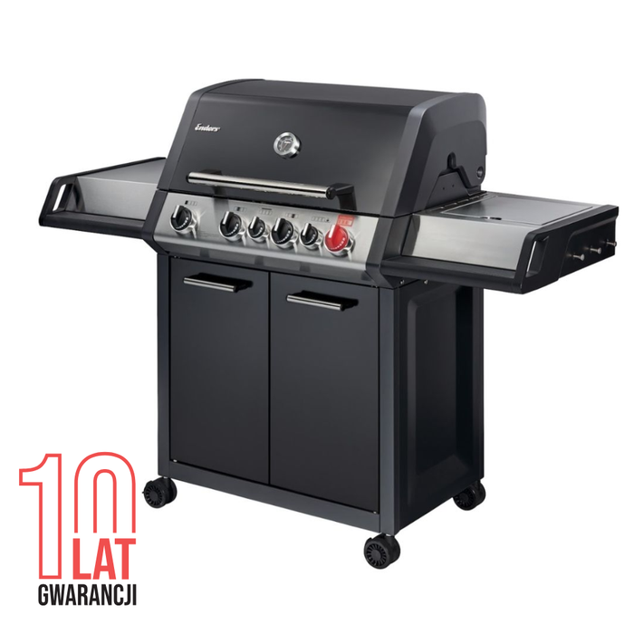 Grill gazowy Enders Monroe Black PRO 4 IK Turbo z palnikiem rożna infrared (837033)