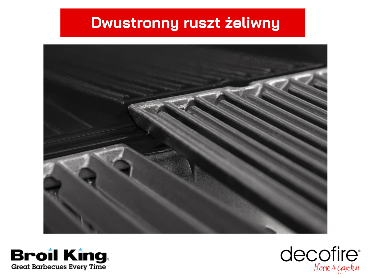 Dwustronny ruszt żeliwny