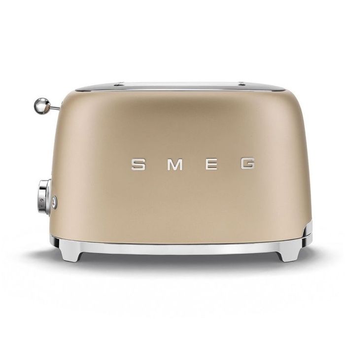 Toster na 2 kromki Smeg Szampan mat (TSF01CHMEU)