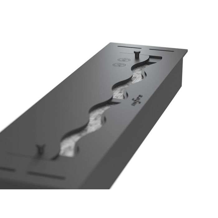 Palnik do zabudowy Infire Black Burner 500 Slim Line zasuwa regulująca płomień
