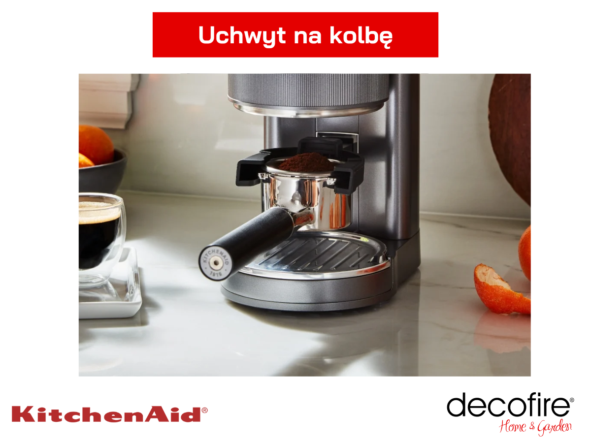 Uchwyt na kolbę w młynku do kawy Artisan Medallion Silver KitchenAid