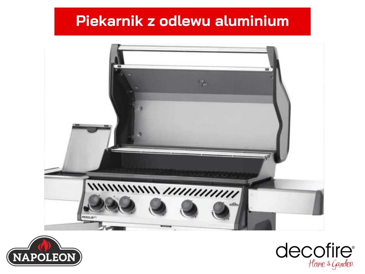 Piekarnik z odlewu aluminium grill gaozwy Napoleon Rogue XT 625 SIB Stainless Steel