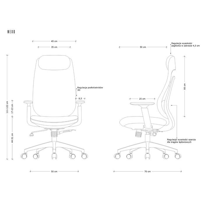 UNIQUE Fotel biurowy Nexo (W-261C-3)