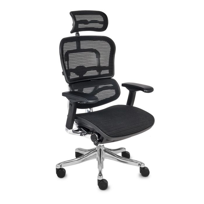Fotel biurowy Grospol Ergohuman Plus Elite BS czarny (KMD31)