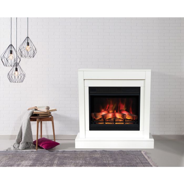 Aflamo kominek elektryczny portalowy Vigo Biały LED 60 2D Classic, LED 60 3D