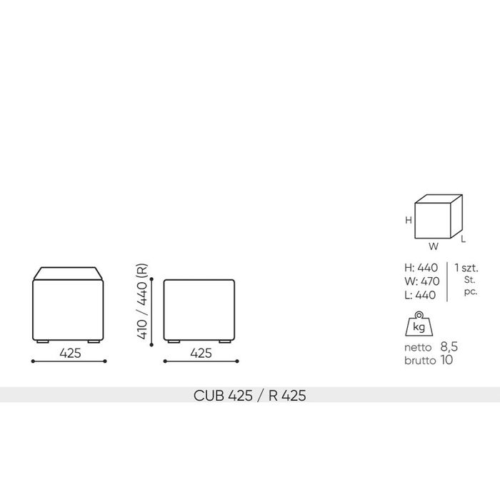 Pufa CUBE CUB 425 Bejot