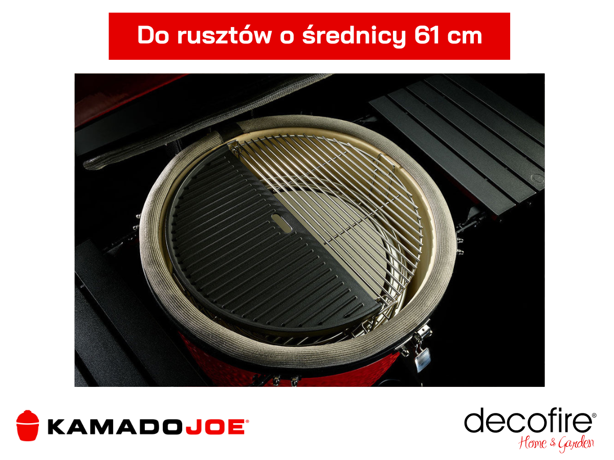 Dwustronna płyta żeliwna Kamado Joe do rusztów o średnicy 61 cm