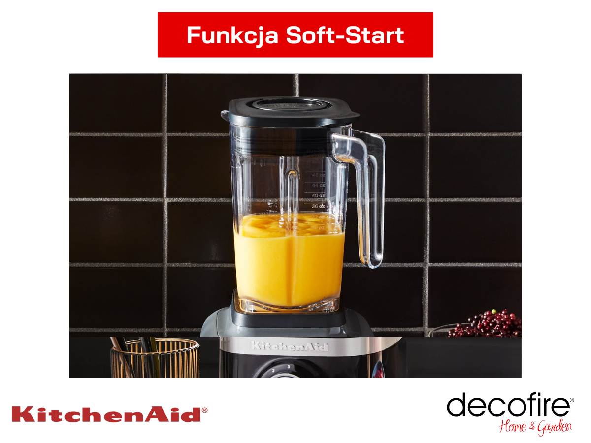Funkcja Soft Start w blenderze kielichowym K150 1,4 l Charcoal Grey