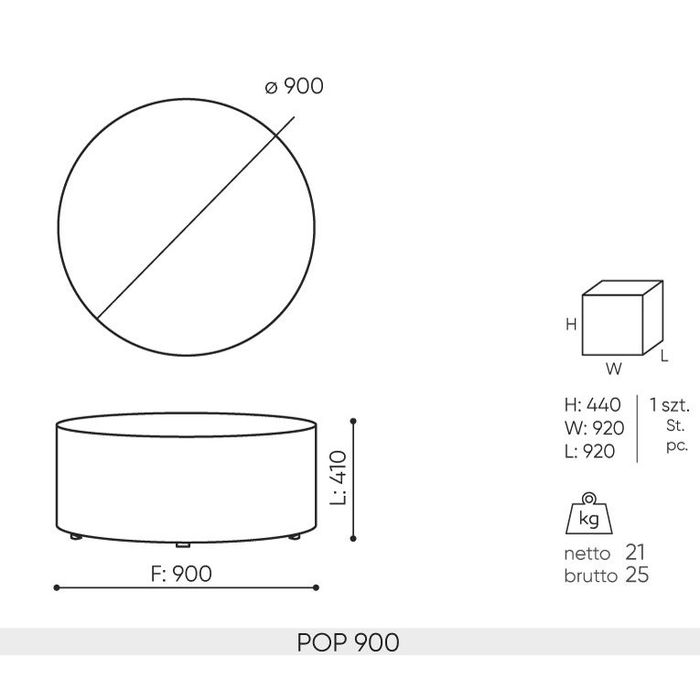 Pufa POINT POP 900 Bejot