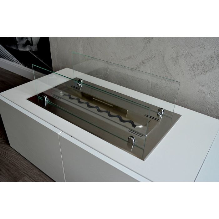 OUTLET - Wkład do zabudowy Infire INSERT 600 INOX - EKSPOZYCJA