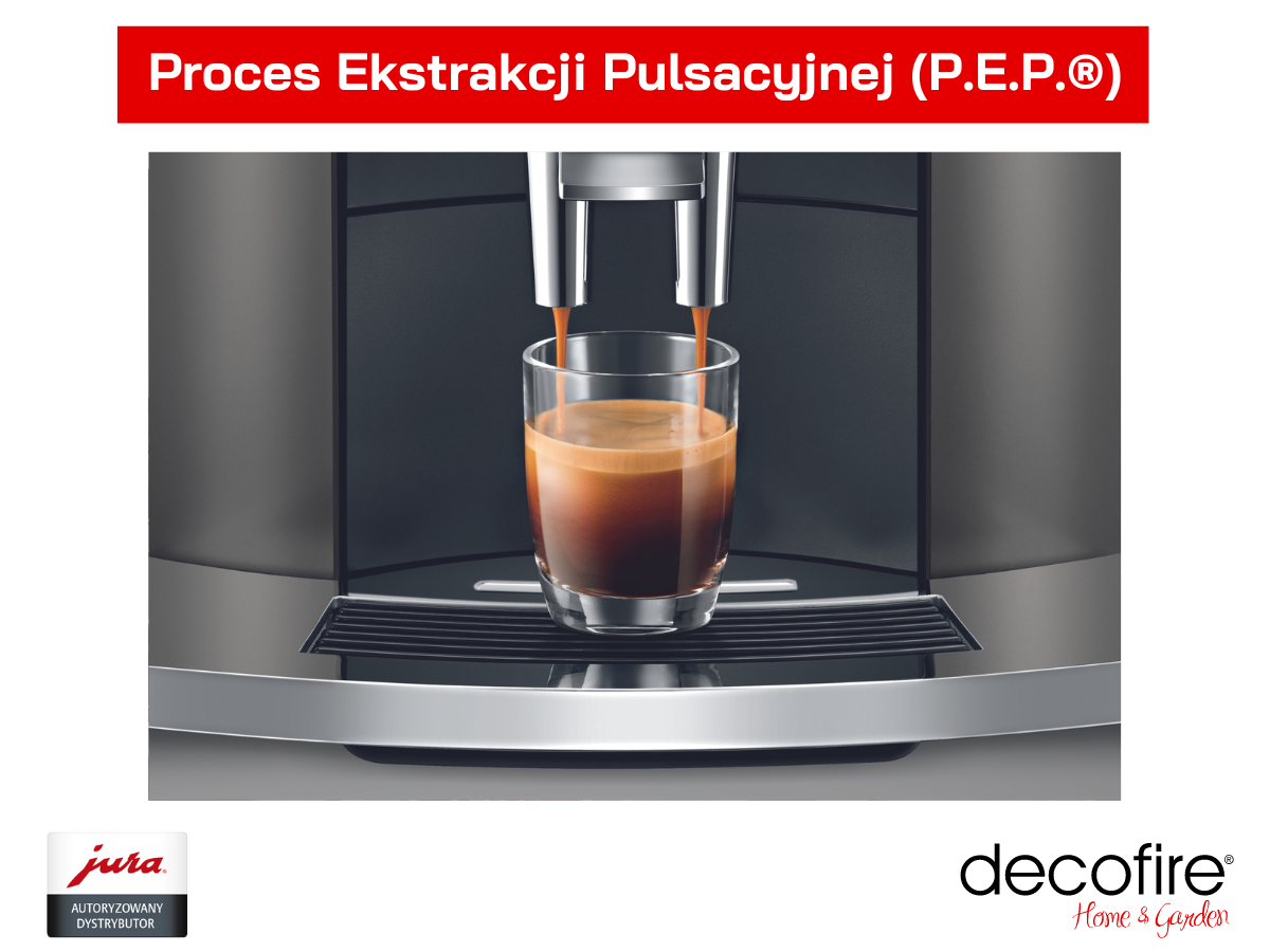 Ekspres do kawy Jura E6 Dark Inoc (EB) przygotowanie Espresso