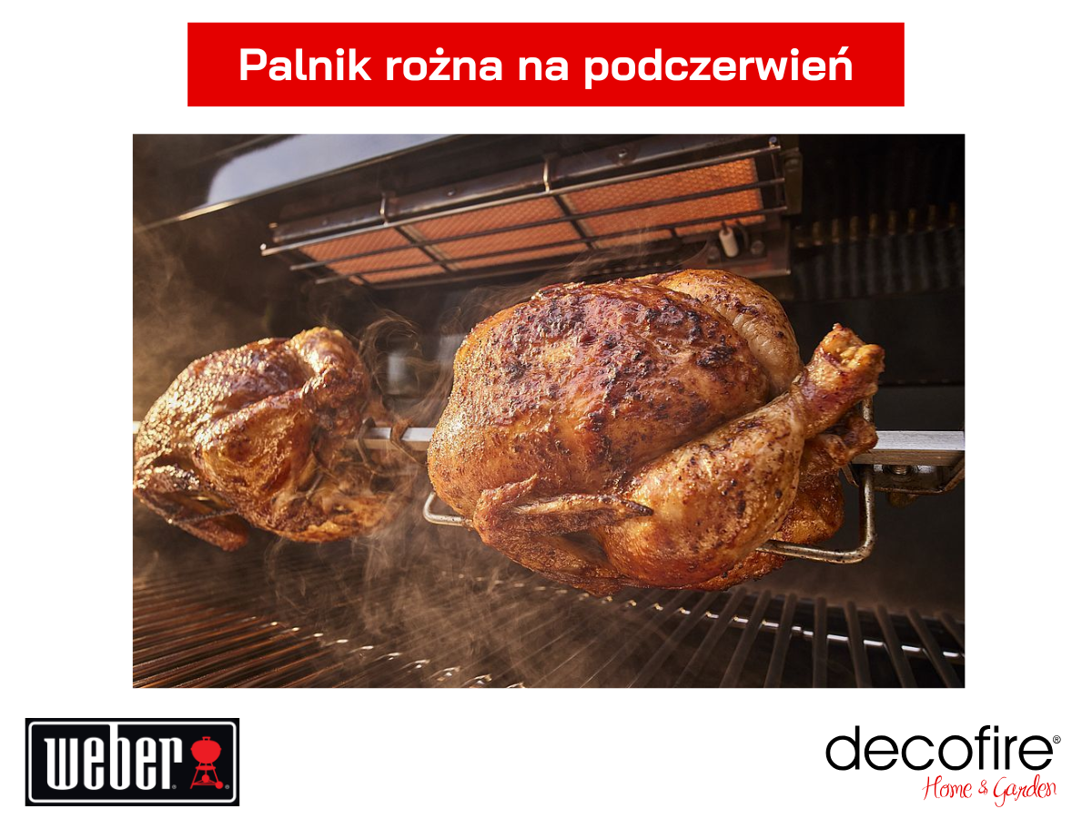 Palnik rożna na podczerwień